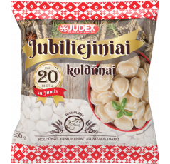 Koldūnai „Jubiliejiniai“ su mėsos įdaru 500 g (20 vnt. / dėžė)