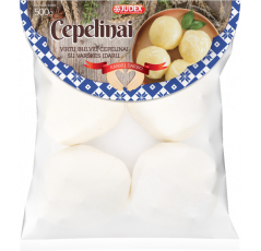 Virtų bulvių cepelinai su varškės įdaru 500 g (20 vnt. / dėžė)